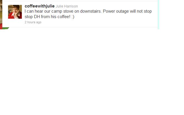 Power outage tweet