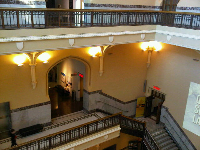 stairwell at the museum of nature