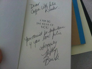 authographed copy of Kathy Buckworth book