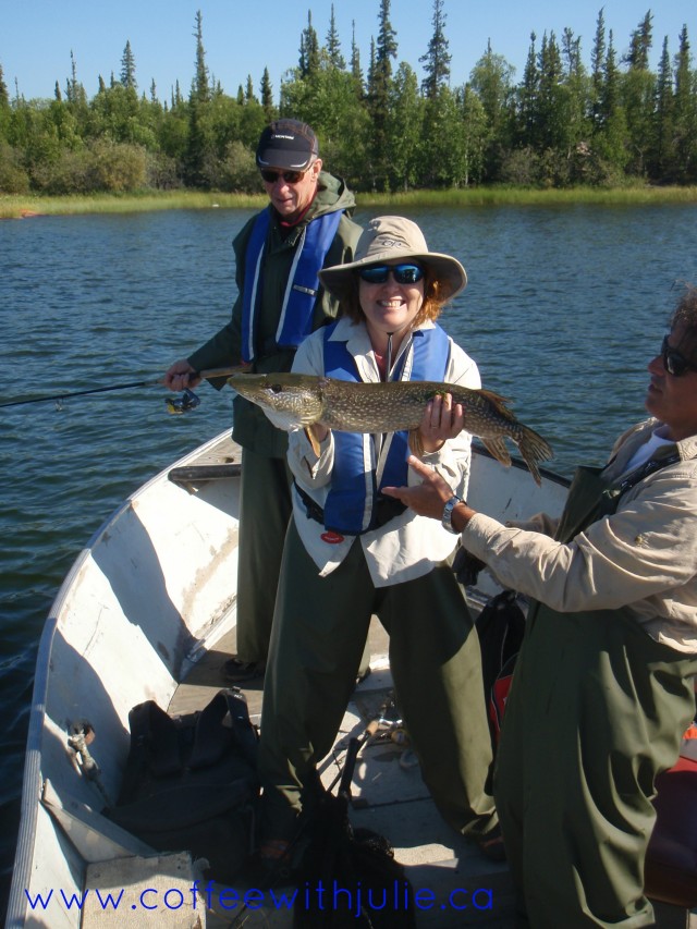 catching a pike in yellowknife