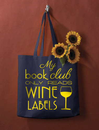 book club tote bag