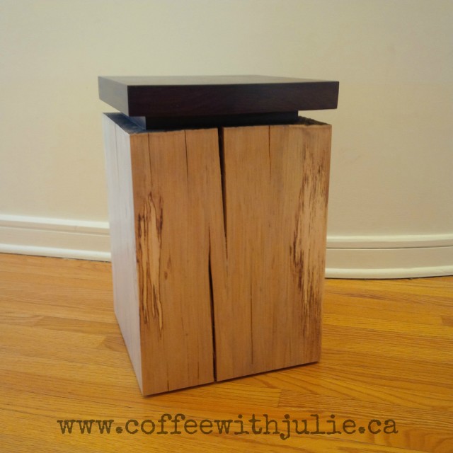 tree stump - side table - on coffee with julie