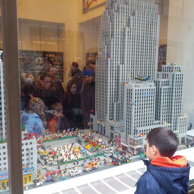 Who cares about the Empire State Building when there's a LEGO store in NYC!