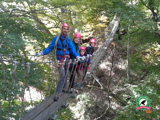 There are also two suspension bridges on the Long Point zipline tour.