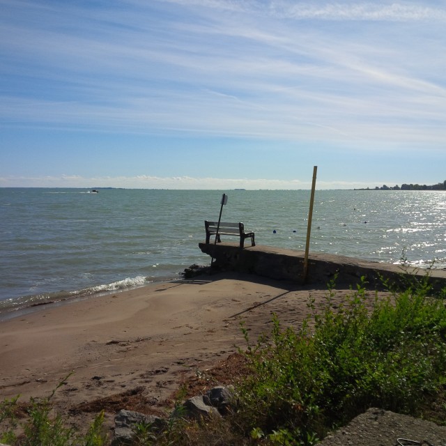 A stretch of beach at Turkey Point, Ontario